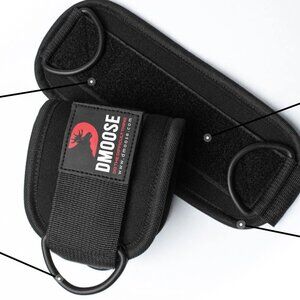 DMoose Ankle Straps Cable Machine Attachment | Adjustable | Black D-Ring | NWT